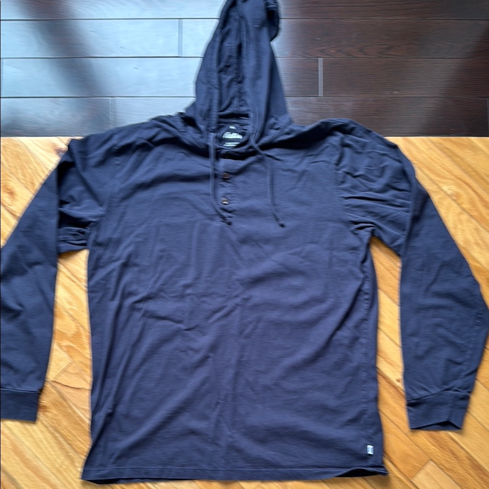 Katin l/s hoodie-Henley. Mid weight. Navy EUC XL